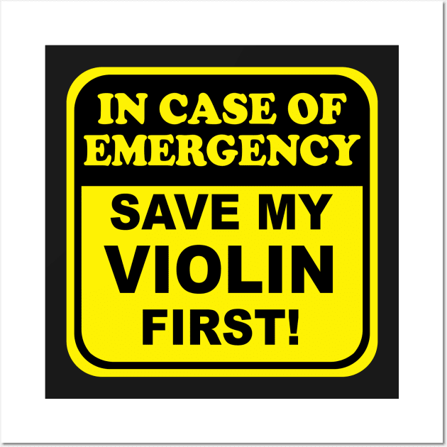 Save My Violin Wall Art by evisionarts